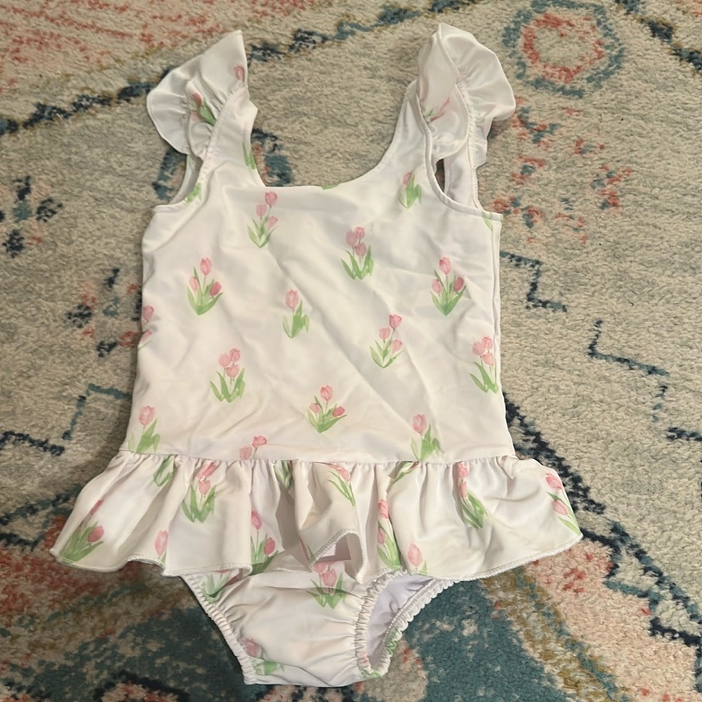 NWOT Nantucket Kids Tisbury Tulips Swimsuit